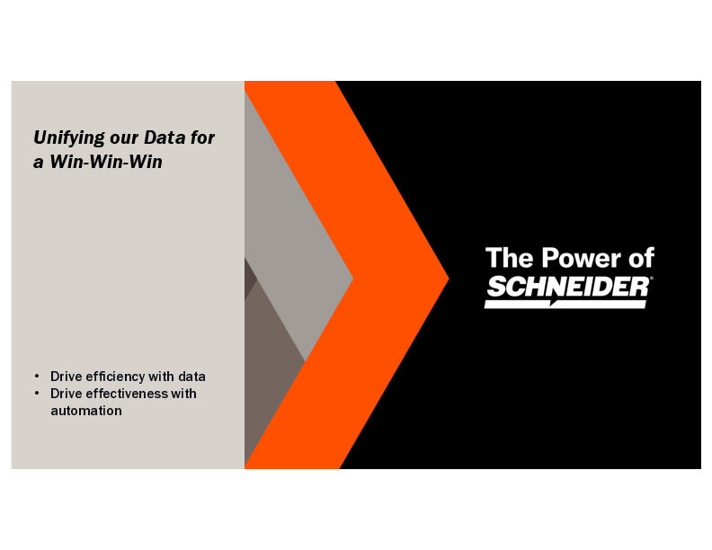 3. Schneider Presentation Slides: Unifying our Data for a Win-Win-Win thumbnail